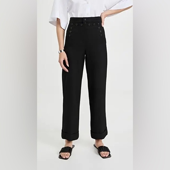 Tory Burch Moleskin Wide Leg Sailor Pants - Picture 1 of 10